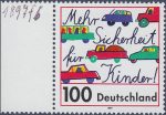 Germany 1997 traffic safety postage stamp flaw 1897 f6