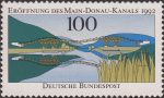 1992 Main-Danube Canal postage stamp plate flaw 1630I