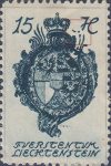 Liechtenstein 1920 postage stamp plate flaw 27III