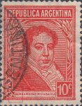 Argentina Bernardino Rivadavia postage stamp type I