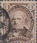 Argentina Dalmacio Vélez Sarsfield 1 cent postage stamp type 1