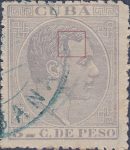 Cuba 1882 Alfonso XII 5 c. stamp type 2