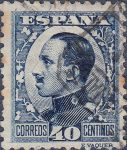 Spain postage stamp Alfonso XIII 40 centimos type I