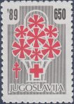 Yugoslavia 1989 Tuberculosis postal tax stamp 650 din type 1