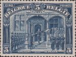 Belgium handover of flags in Veurne postage stamp 5 franken