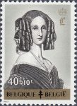 Belgium queen Louise-Marie 1962 postage stamp type 1