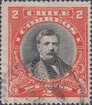 Chile correos 2 pesos Domingo Santa María postage stamp