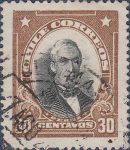 Chile correos 30 centavos José Joaquín Pérez postage stamp