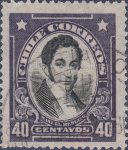 Chile correos 40 centavos Manuel Rengifo postage stamp