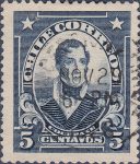 Chile correos Thomas Cochrane 5 centavos postage stamp