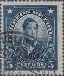 Correos de Chile 5 centavos Thomas Cochrane postage stamp