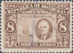 Honduras 1945 victory over Japan postage stamp tribute to Franklin D. Roosevelt Type 1