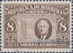 Honduras 1945 victory over Japan postage stamp tribute to Franklin D. Roosevelt Type 2