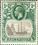 Ascension postage stamp cleft rock plate flaw