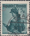Austria National costumes 5 g stamp Gindl