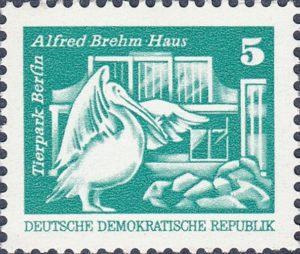 Germany postage stamp Alfred-Brehm-Haus Tierpark Berlin offset