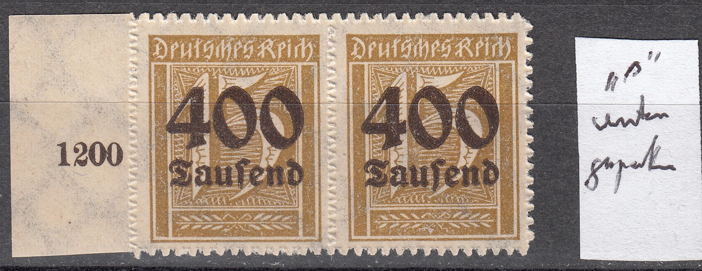 Germany 1923 – 400 Tausend on 15 Mark MNH – World Stamps Project